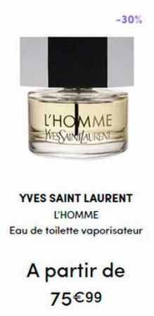 eau de toilette Yves Saint Laurent