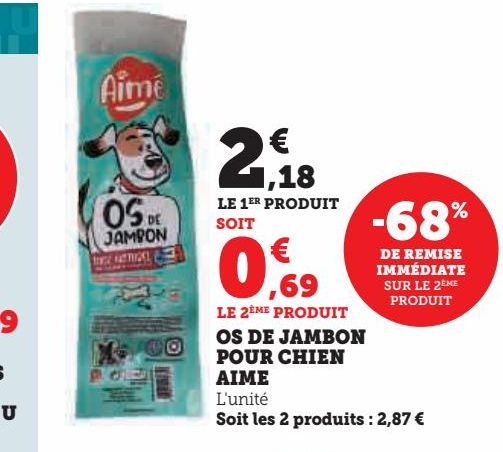 OS DE JAMBON POUR CHIEN AIME