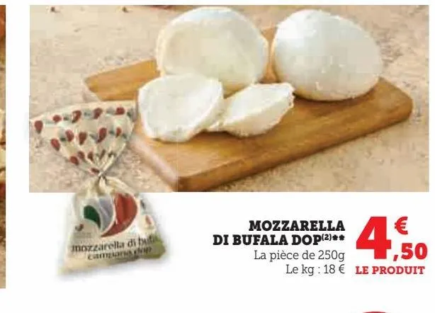 mozzarella  di bufala dop