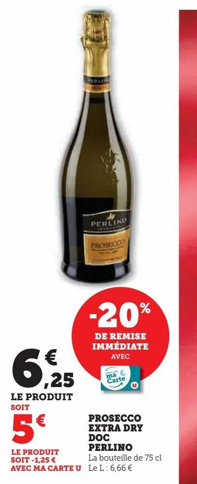 prosecco  extra dry  doc  perlino