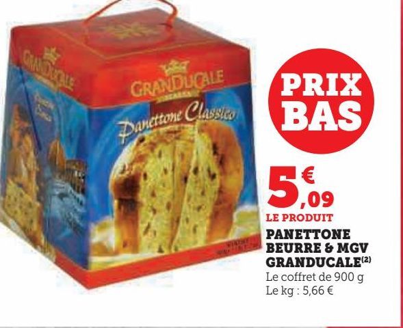 PANETTONE  BEURRE & MGV  GRANDUCALE