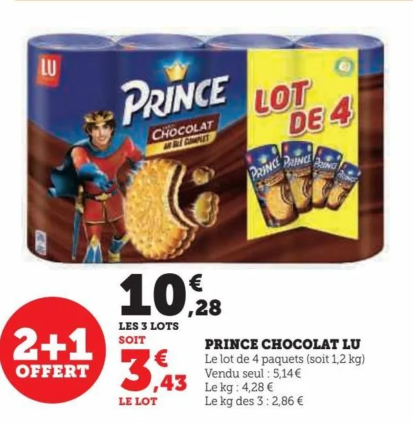 prince chocolat lu