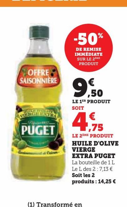 HUILE D'OLIVE VIERGE EXTRA PUGET