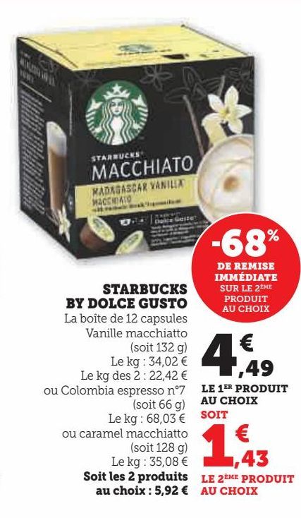 STARBUCKS BY DOLCE GUSTO