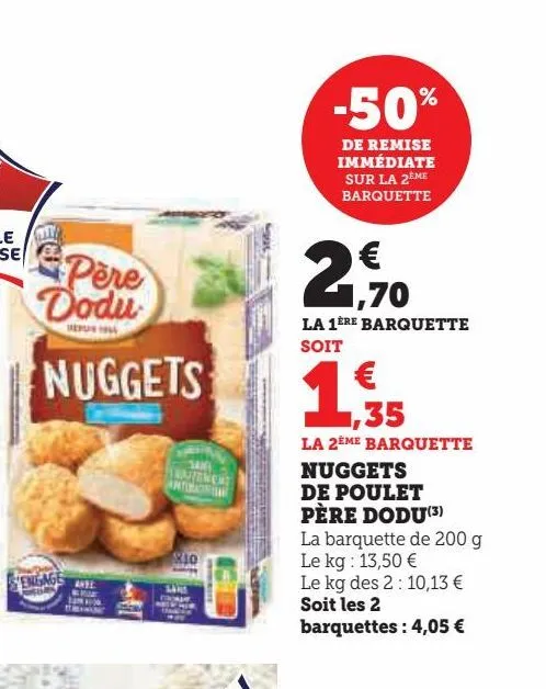 nuggets de poulet