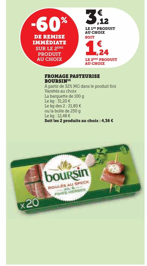 FROMAGE PASTEURISE BOURSIN
