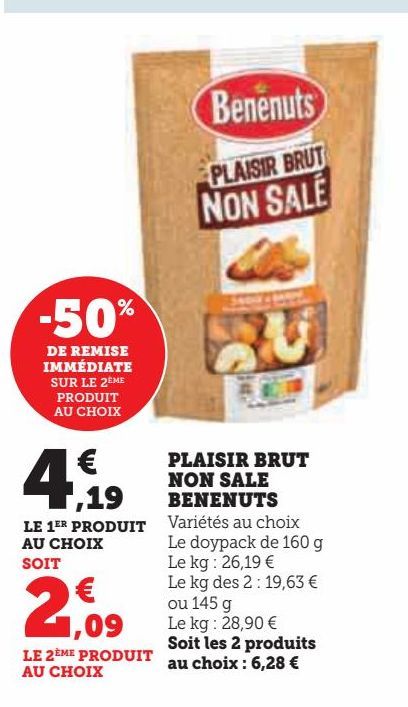 PLAISIR BRUT  NON SALE  BENENUTS