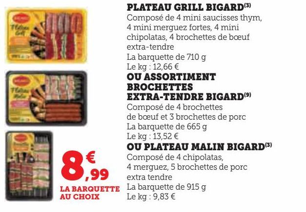 PLATEAU GRILL BIGARD