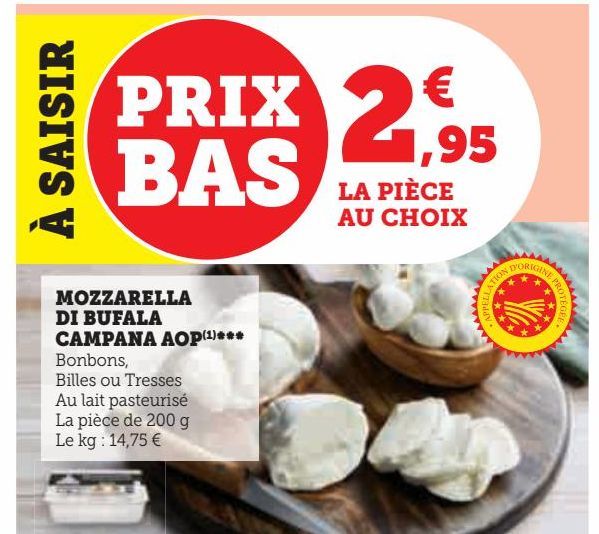 MOZZARELLA DI BUFALA  CAMPANA AOP