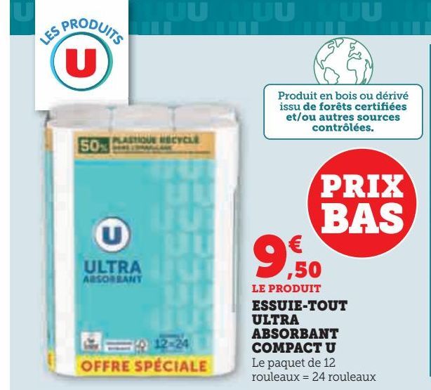 ESSUIE-TOUT  ULTRA  ABSORBANT  COMPACT U