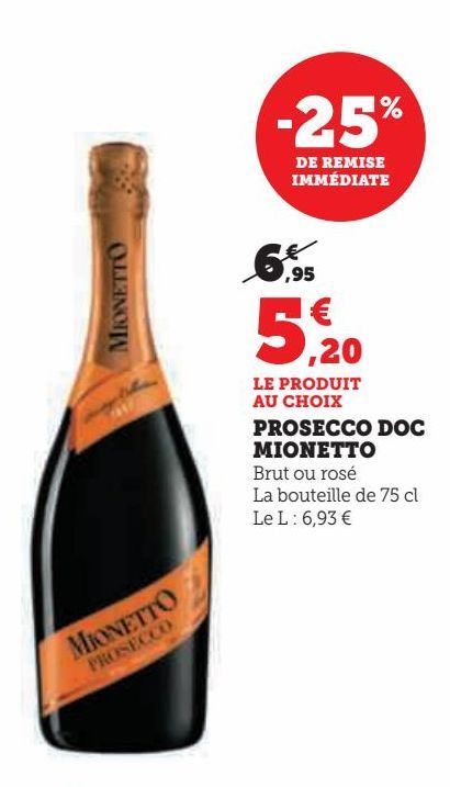 PROSECCO DOC  MIONETTO