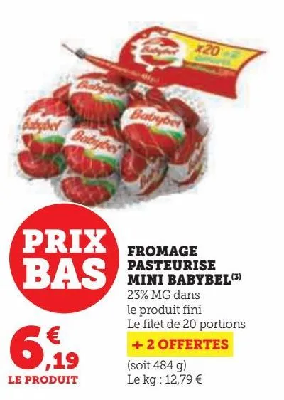 fromage  pasteurise  mini babybel