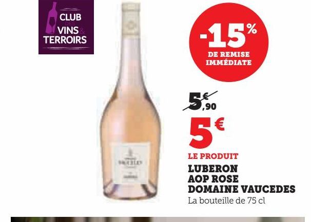 LUBERON  AOP ROSE  DOMAINE VAUCEDES