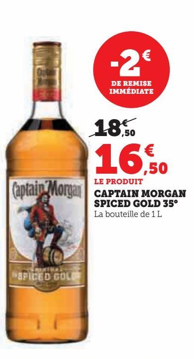 CAPTAIN MORGAN  SPICED GOLD 35°