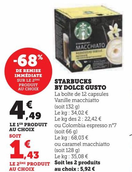 STARBUCKS  BY DOLCE GUSTO