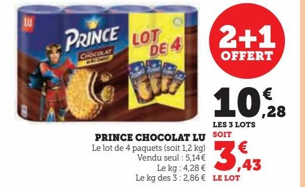 prince chocolat lu