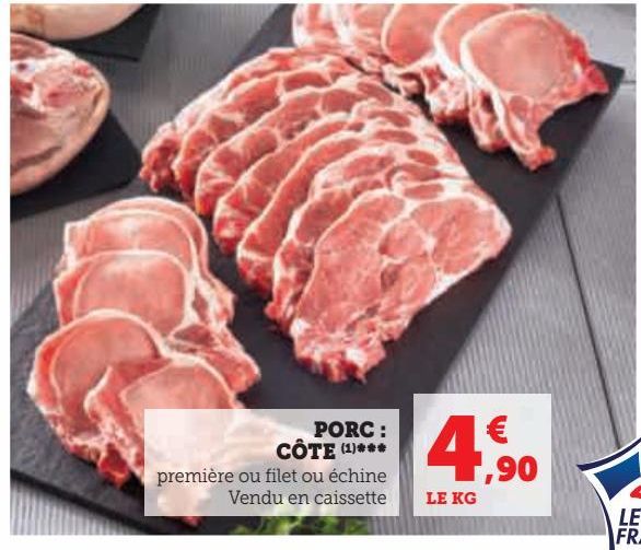 PORC :  CÔTE 