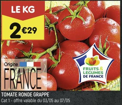 TOMATE RONDE GRAPPE 