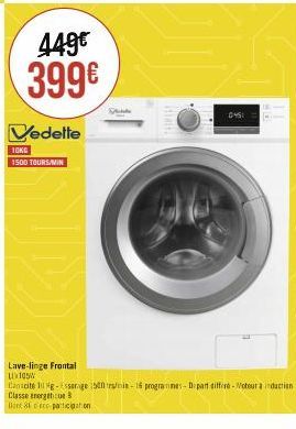 lave-linge Vedette