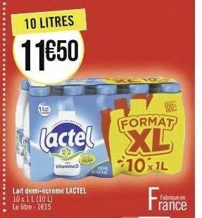 lait demi-écrémé lactel