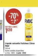 liquide vaisselle paic