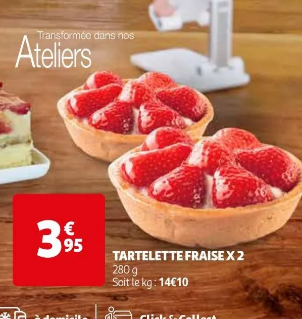 tartelette fraise x 2