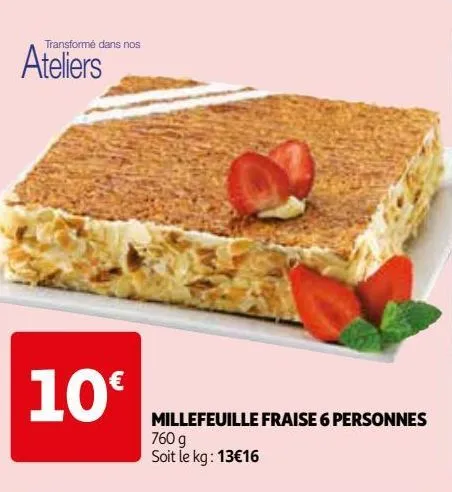 millefeuille fraise 6 personnes