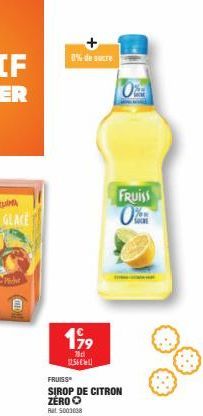 0% de sucre  199  70d 1256€  FRUISS  SIROP DE CITRON ZERO Ⓒ Ral 5003008  FRUISS OR 