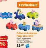 Peppa Pig  Exclusivité  Coffret mini-hiculas Peppa ot ses amis  177010  32 