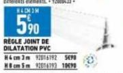 WACHOM  590  REGLE JOINT DE DILATATION PVC 
