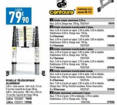 échelle télescopique 3M