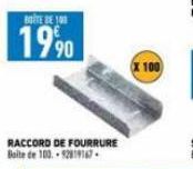BOITE DE 100  1990  RACCORD DE FOURRURE Boite de 100.-92819167- x 100 