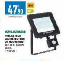 47%  SYLVANIA PROJECTEUR  LED DETECTEUR DE MOUVEMENT Nair 46 W, 5000 Im 4000 K -92837495-