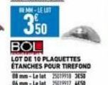 MM-LE LIT  350  BOL  LOT DE 10 PLAQUETTES ÉTANCHES POUR TIREFOND 88 mm-Le let 2013 86 mm-Lelet 199174459 