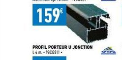 PROFIL PORTEUR U JONCTION L4 m.. 92032811. 