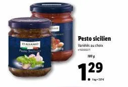 italiamo  pasto sicili  damo  pesto sicilien variétés au choix 6000011  180 g  1.29 