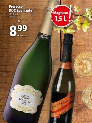 Prosecco DOC Spumante  10,5% Vol.  METINGE  1,5L  ILLE  MARE  faliane PROSECCO  000  www  Paliane  PROSECCO  Magnum 1,5 L  ***  