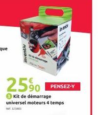 inventiv  25%  3 Kit de démarrage universel moteurs 4 temps READ TEA  ex  PENSEZ-Y 