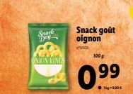 Smack  UNION RINGS  Snack goût oignon  as  100g  0.99  1-30 