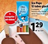 congeler soi-même  Gios  ICE  POPS  Ice Pops 12 tubes glacés  A congeler  500 g  7.29  