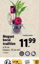 Muguet bocal  tradition 11.⁹9  a 10 cm Hauteur: 25 cm min 123512  L'un chole  a. 