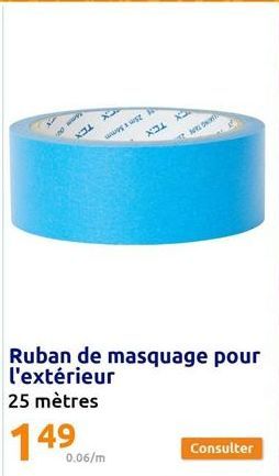 wwg wste  Ruban de masquage pour l'extérieur  25 mètres  0.06/m  בא כא  NO  Consulter 