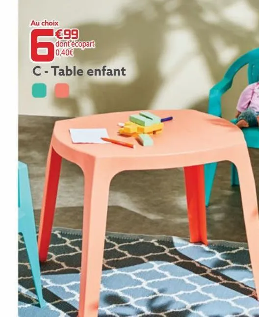 table enfant