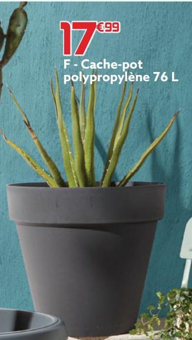 Cache-pot polypropylene 76L