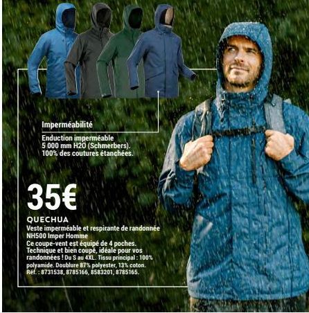 veste imperméable 