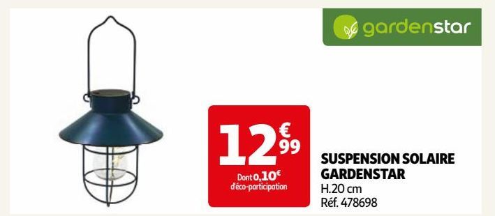 SUSPENSION SOLAIRE GARDENSTAR