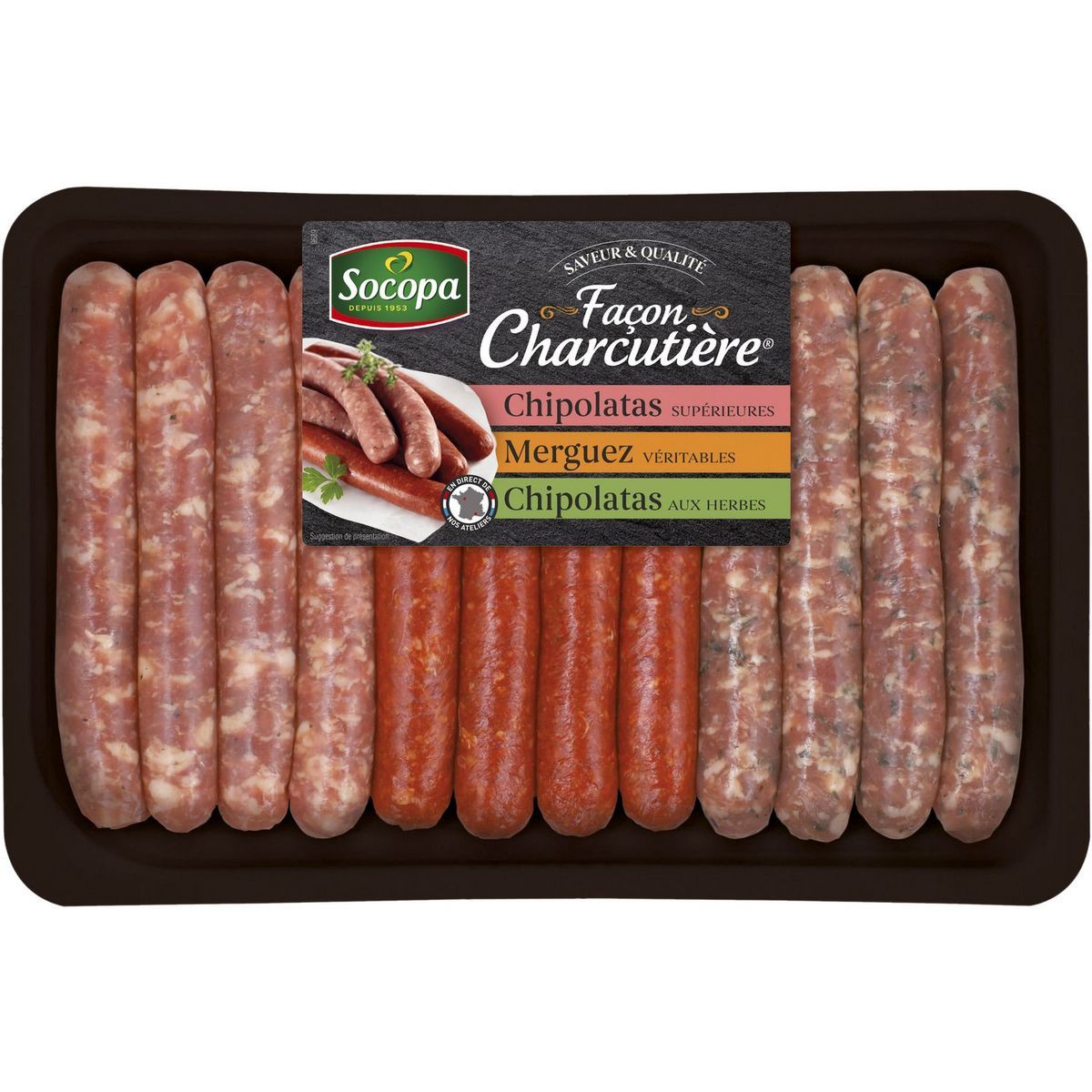 ASSORTIMENT DE 12 SAUCISSES CHARCUTIÈRES SOCOPA