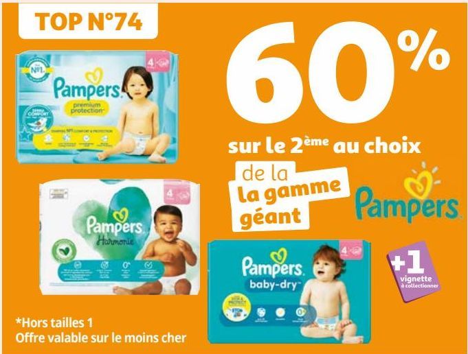 La gamme géant Pampers