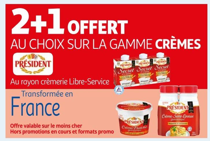 LA GAMME CRÈMES PRÉSIDENT