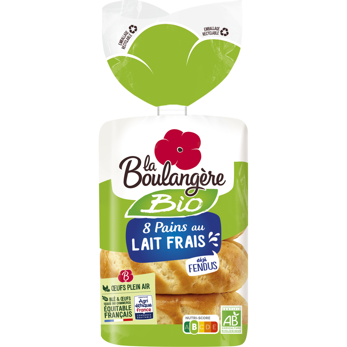 PAINS AU LAIT FRAIS BIO LA BOULANGÈRE